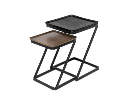 MESA DE CENTRO ALUMINIO (JUEGO) SC015