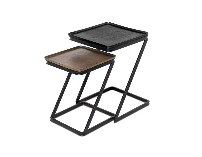 MESA DE CENTRO ALUMINIO (JUEGO) SC015