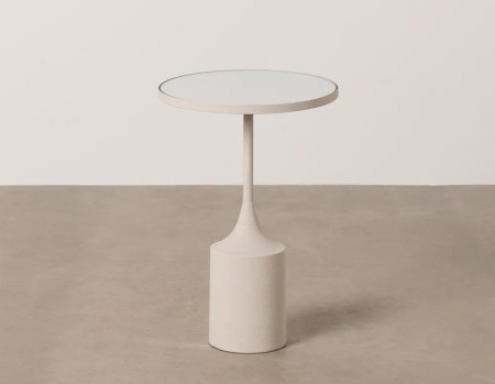 MESA DE CENTRO METAL BLANCO